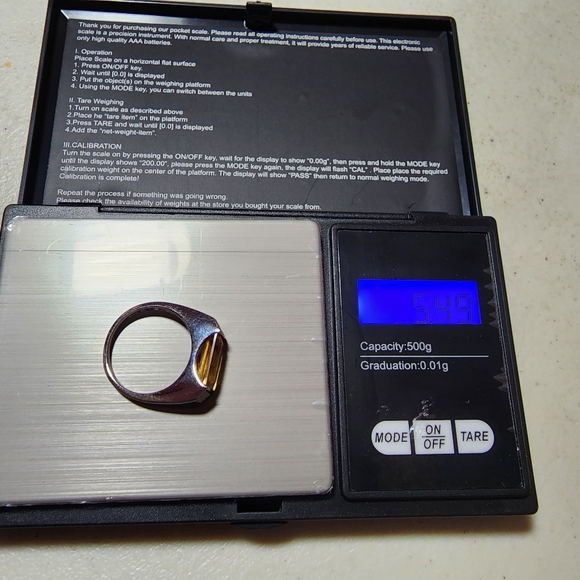 Citrine Ring 925 Sterling Silver size 9 - Picture 9 of 10